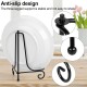 4 Pack Plate Stands For Display,Picture Frame Stand of Metal,Frame and Artworks,Small Easel for Book,Tabletop Art,Picture,Photo Platter