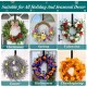 Wreath Hangers for Front Door, Wreath Hook Holder,Over The Door Hanger Hooks,Metal Garland Hangers Hook for Halloween Christmas Decorations Porch Decor