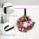 Wreath Hangers for Front Door, Wreath Hook Holder,Over The Door Hanger Hooks,Metal Garland Hangers Hook for Halloween Christmas Decorations Porch Decor