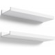 Floating Shelves Wall Mounted Set of 2, Modern Shelves for Bedroom, Nursery Shelves with Lip, Display Picture Ledge Shelf for Wall Decor Living Room Bathroom Kitchen