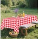 2 Pack Red Gingham Tablecloth Rectangle 54 x 108 Red and White Checkered Table Cloth Disposable Plaid Table Cover Plastic for Birthday Baby Shower Picnic Wedding Party Supplies