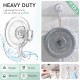 Wreath Hanger, Large Suction Cup Wreath Hooks, Heavy Duty, 22 LB Capacity, Removable and Reusable, Clear, 2 Pcs