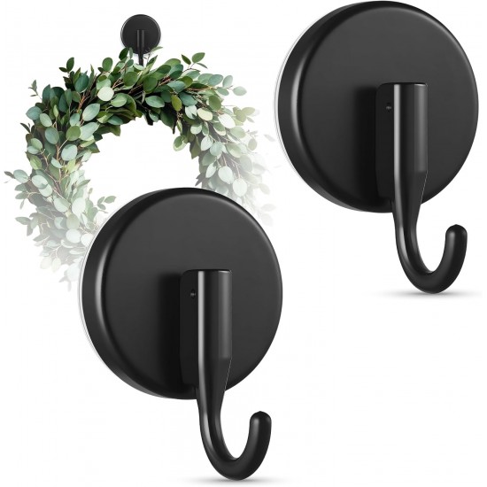 Suction Cup Wreath Hanger, Heavy Duty Reef Hook for Glass Front Door/Window/Over Door, Christmas/Thanksgiving/Halloween/Easter/Valentine/Spring/Summer/Fall