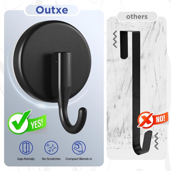 Suction Cup Wreath Hanger, Heavy Duty Reef Hook for Glass Front Door/Window/Over Door, Christmas/Thanksgiving/Halloween/Easter/Valentine/Spring/Summer/Fall