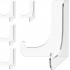 5 Pack Acrylic Display Stand, Plate Stand for Display, Clear Easel Stand, Display Holder for Card, Frame, Picture, Magazine, Book, CD