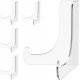5 Pack Acrylic Display Stand, Plate Stand for Display, Clear Easel Stand, Display Holder for Card, Frame, Picture, Magazine, Book, CD