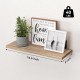 Wood Floating Shelves Set of 6, Shelves for Wall Decor, Farmhouse Shelf for Bedroom, Bathroom Storage Shelves, Book Shelves for Living Room