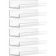 6 Pack Acrylic Shelves for Wall Storage, Floating Bookshelves for Kids, Display Shelf Organizer for Bathroom, Bedroom, Living Room, Kitchen, Room Decor