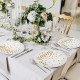80 Pack of White Paper Cocktail Napkins with Gold Foil Polka Dot Confetti，Polka Dot Party Supplies